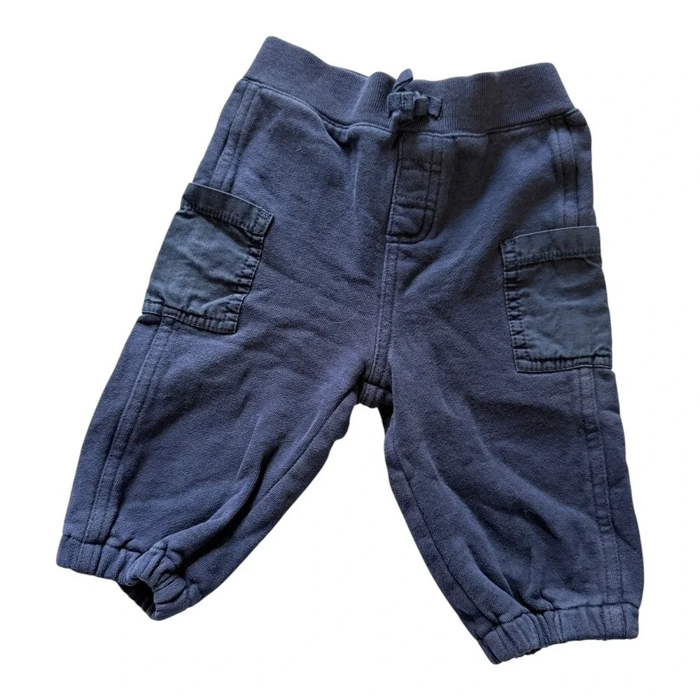 Ralph Lauren Joggers‎ Kids 9M Navy Blue Cargo Sweatpants Cotton Blend